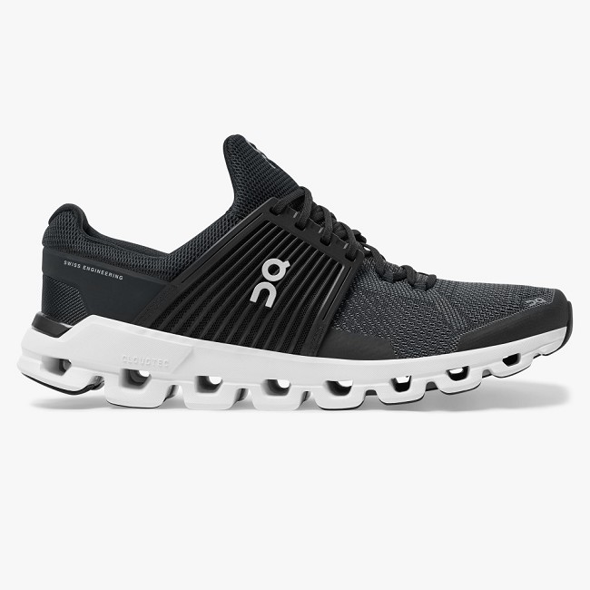 ON Cloudswift Mens - Men's Road Running Shoes NZ-64039 Black/Rock